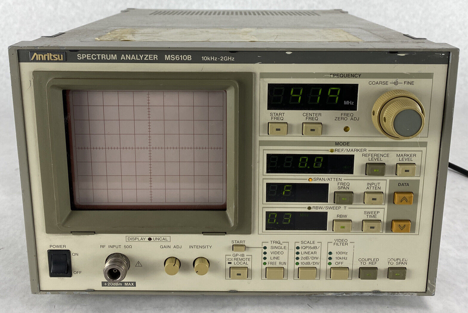 Anritsu MS610B Option 01 Spectrum Analyzer 10kHz- 2GHz UNTESTED