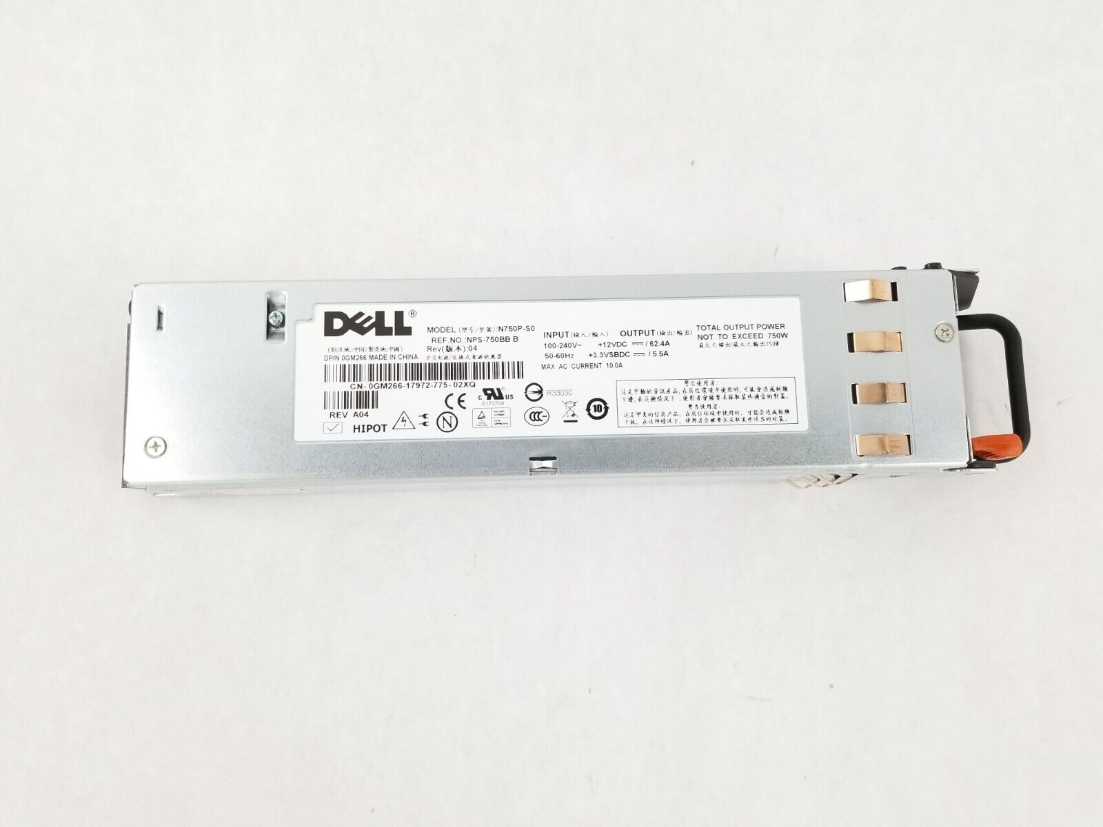 Dell GM266 Power Supply 750w