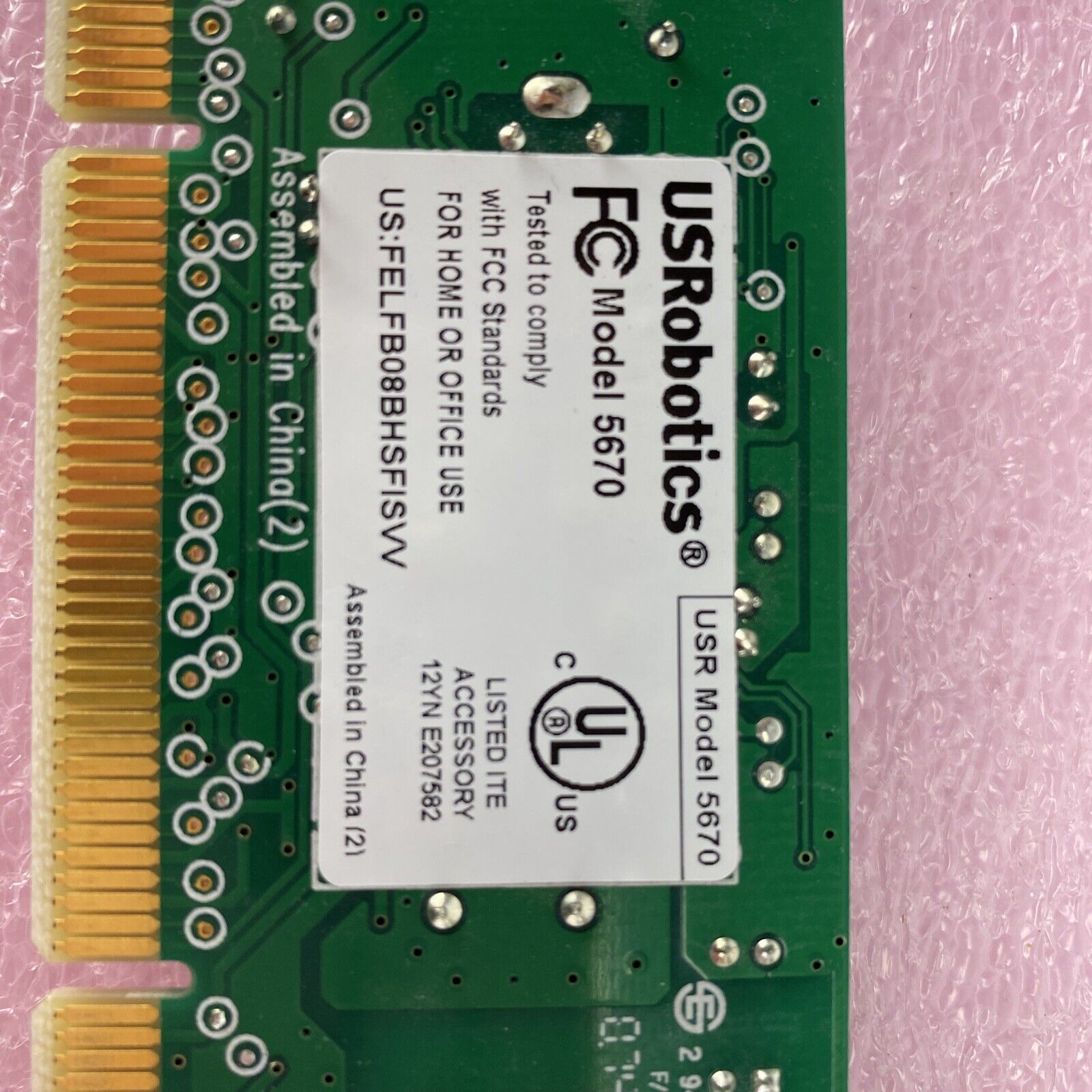USRobotics USR5670 PCI Card