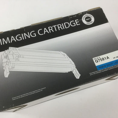 IMAGING CARTRIDGE, Cyan Toner Cartridge Compatible for HP 3800, Q7581A NEW