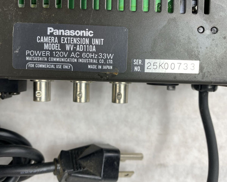 Panasonic Camera Extension Unit Model WV-AD 110A for Camcorder