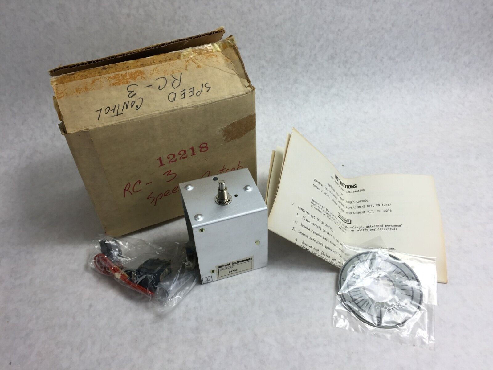 DuPont Instruments RC-3 Speed Control 21798