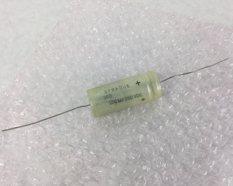 Sprague Capacitor, 7234LC, 39D, 100MF 250VDC, NEW