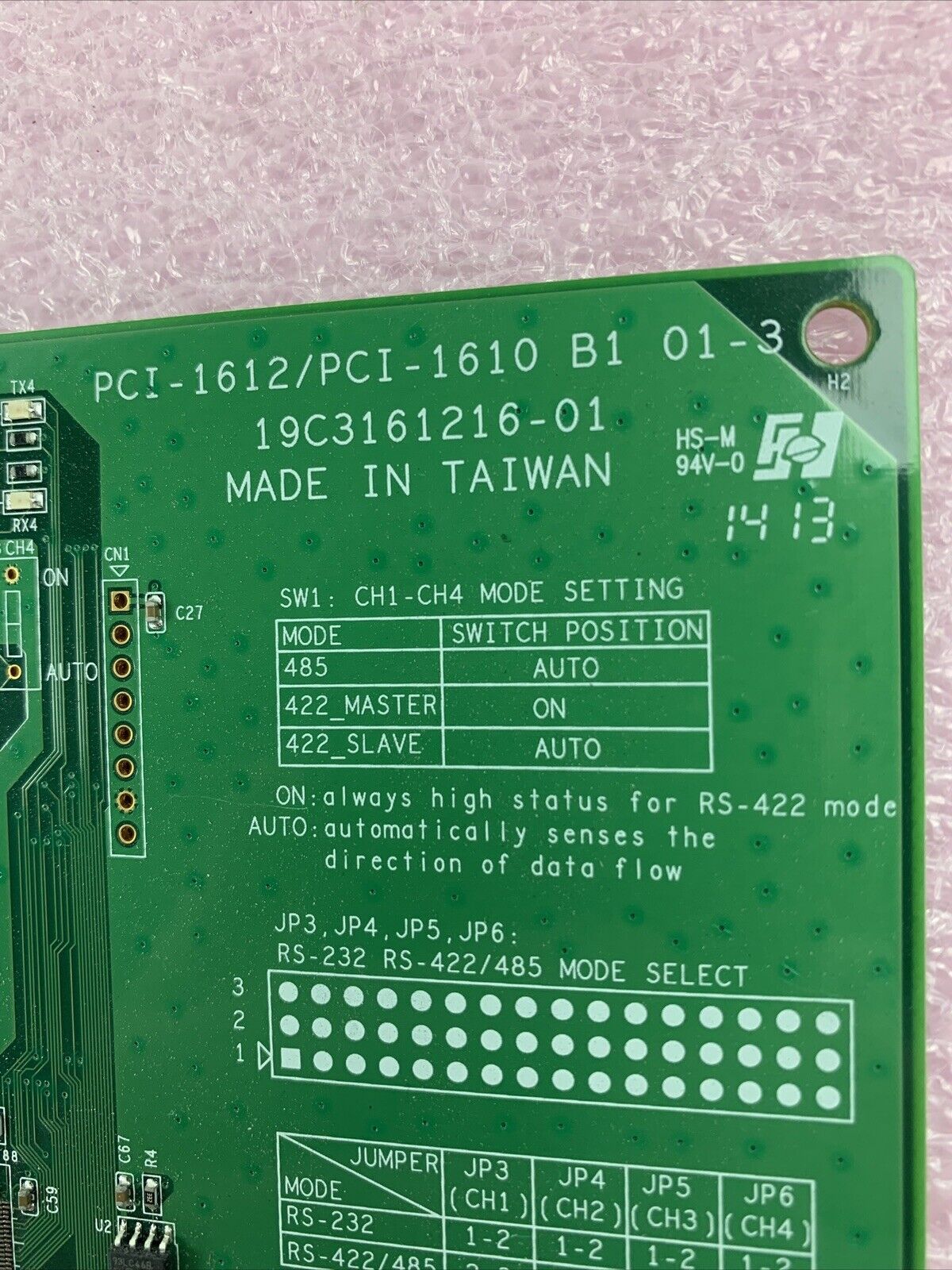 Advantech PCI-1612/PCI-1610 B1 01-3 Capture Card