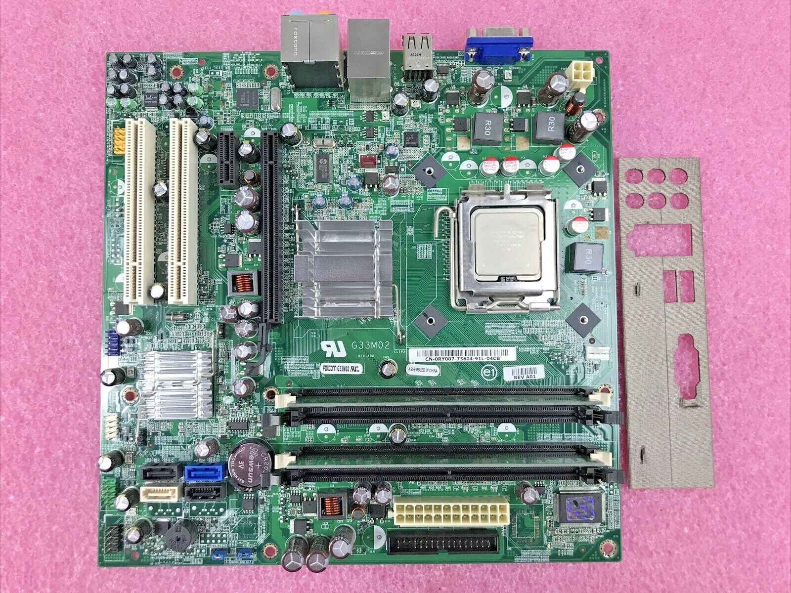 Dell 0RY007 Motherboard Intel Pentium E5300 2.60GHz 2GB RAM with I/O Shield