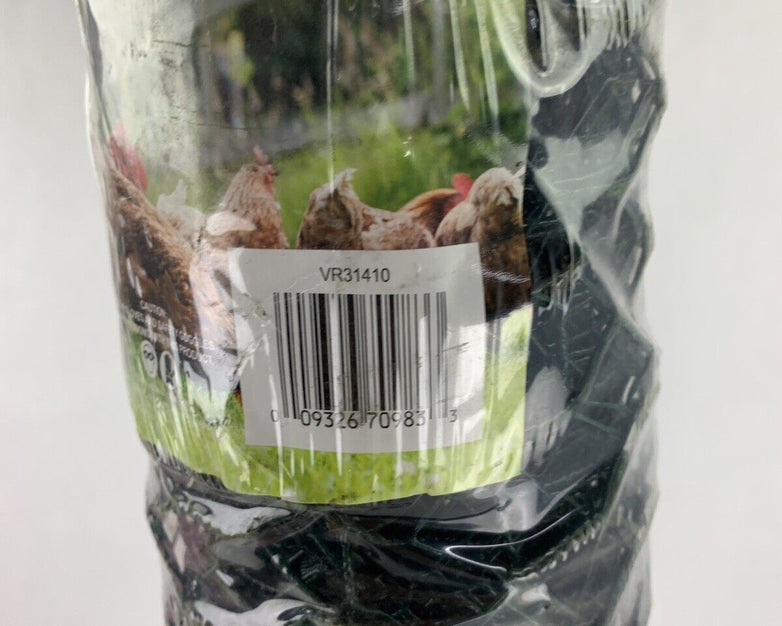 Green Vinyl-Coated Poultry Netting 741914 SIM 36" H 25' Roll 1" Mesh VRR31410