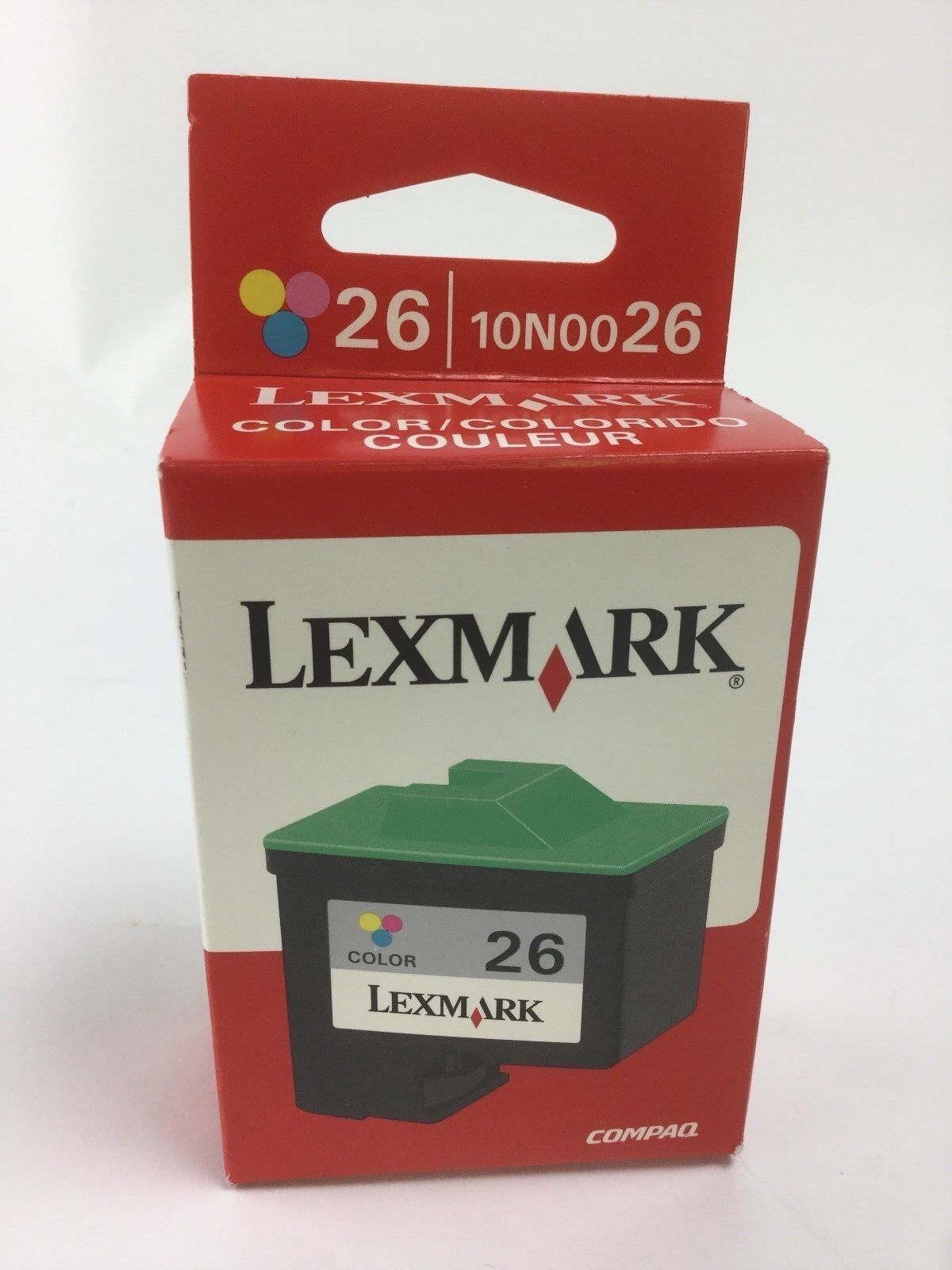 Lexmark 26 Tri-Color Ink Cartridge 10N0026 Genuine New Factory Sealed