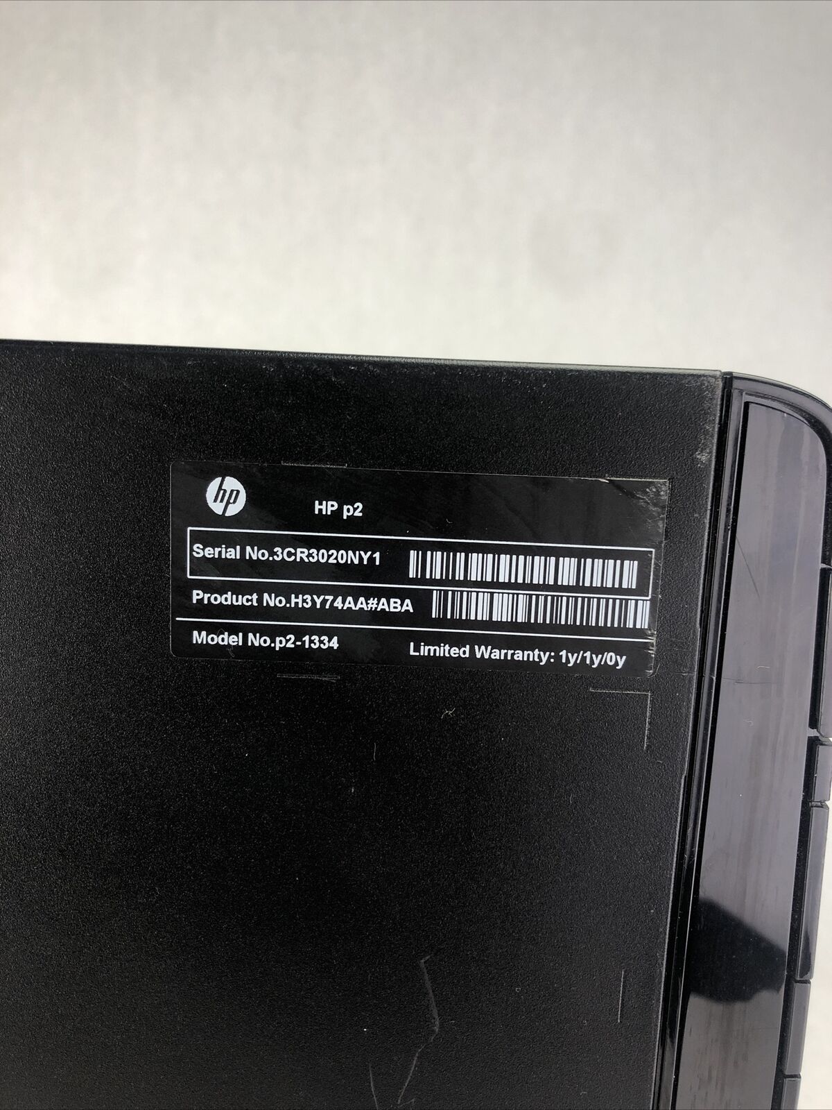 HP P2-1334 MT AMD E1-1200 APU 1.4GHz 4GB RAM No HDD No OS
