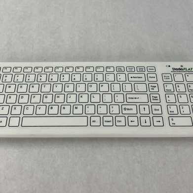 SterileFlat Wireless Antibacterial Medical Keyboard SF09-02W-V4 Missing Dongle