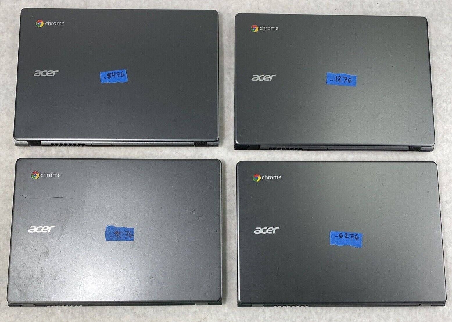 Lot of 4 Acer Chromebook C720 11.6" 1.4 GHz 2GB DDR3L Grade C FOR PARTS