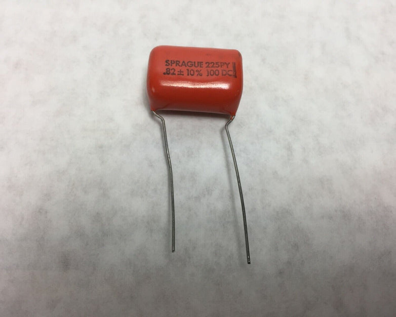 NOS  Sprague 225PY Capacitors Orange Drop .82  100 DC   Lot of 13