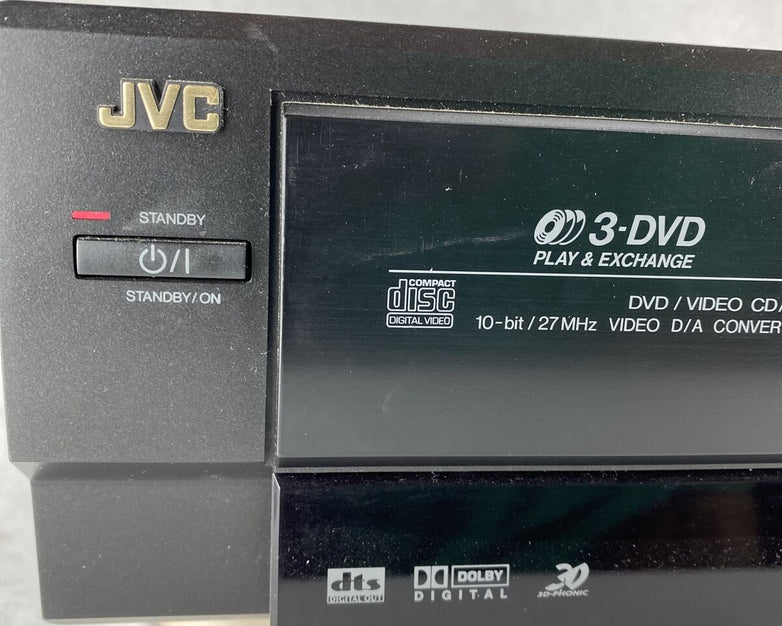 JVC XV-M50BK 3-Disc DVD Player DVD/CD/VCD Player w/Digital Out NO REMOTE