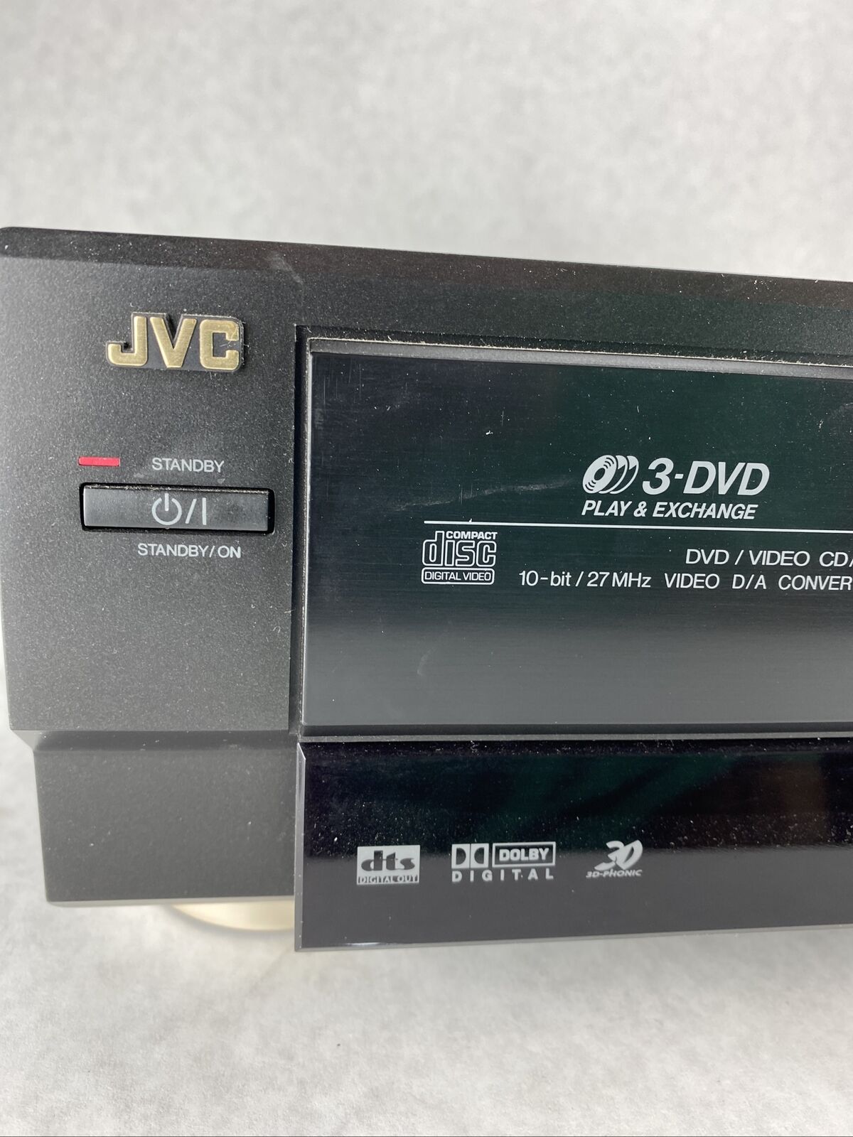 JVC XV-M50BK 3-Disc DVD Player DVD/CD/VCD Player w/Digital Out NO REMOTE