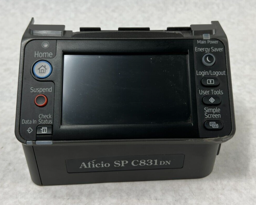 Ricoh Aficio SP C831DN Control Panel Assembly LCD Screen USB SD Card Slot