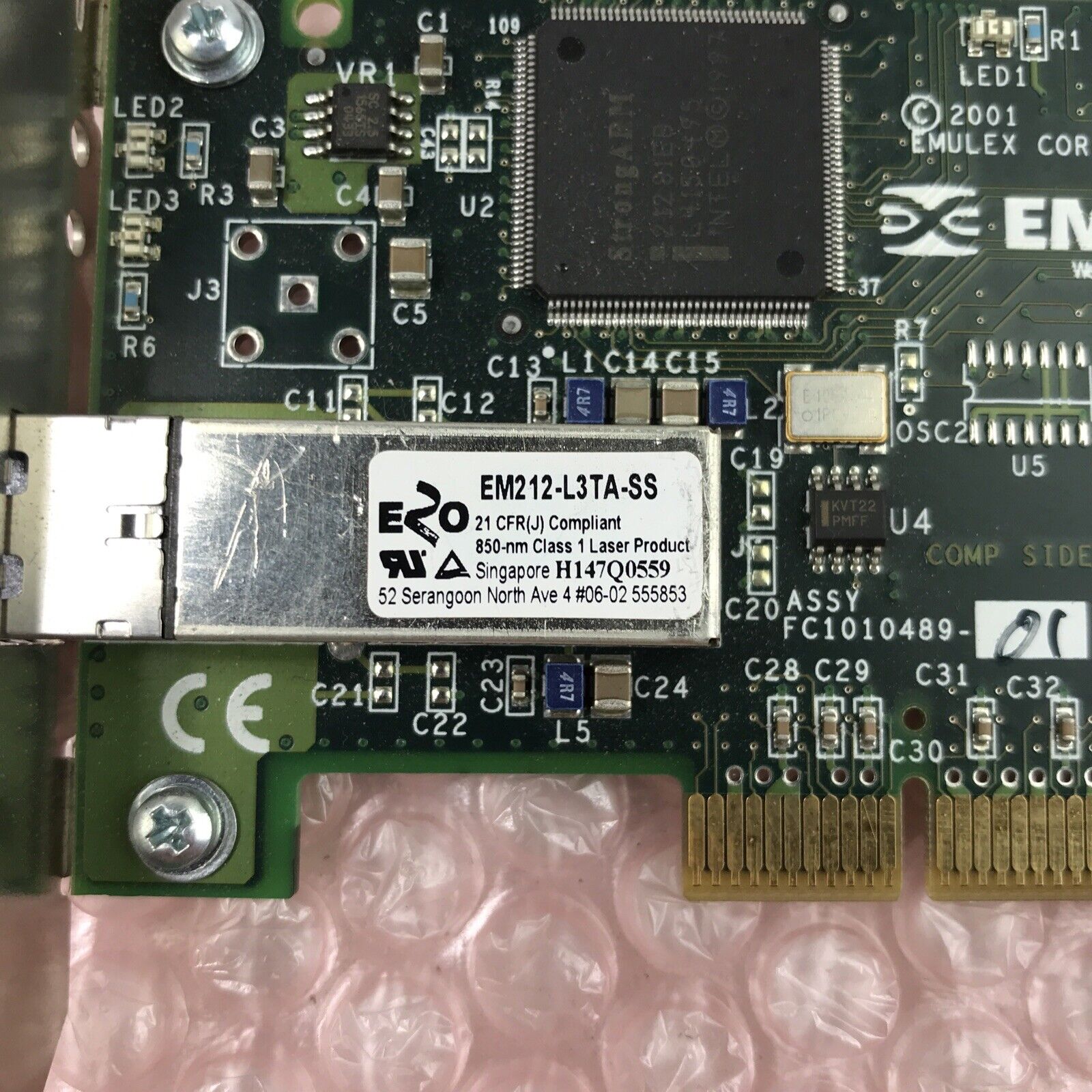 (2) HP 2GB PCI-x FC LP9802 Network Adapter 336070-001 FC1010489-01 Emulex Card
