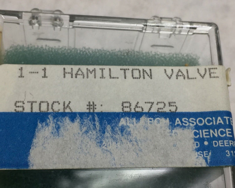 Hamilton Valve Stock # 86725  B42   NOS
