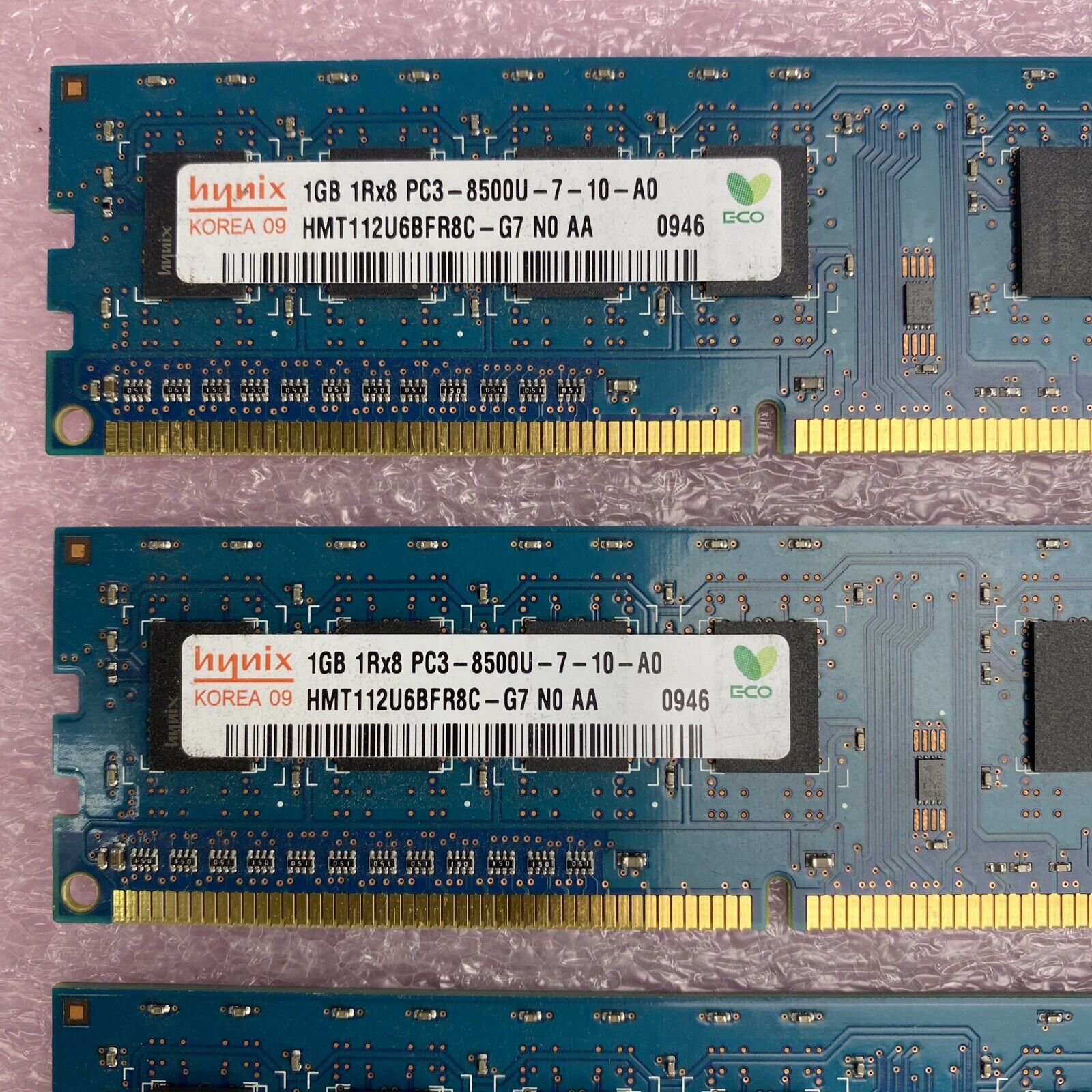 Lot( 20 ) 1GB Hynix HMT112U6BFR8C-G7 1Rx8 PC3-8500U DDR3 non-ECC Desktop RAM