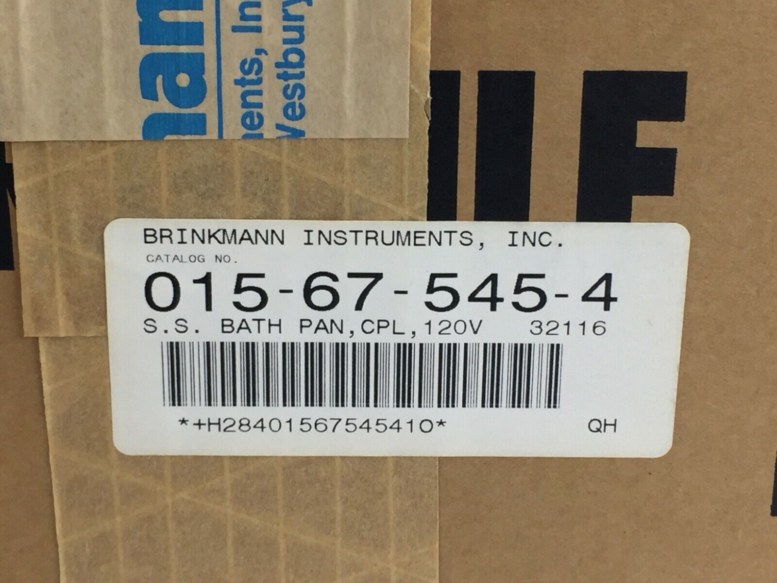 Brinkmann S.S. Bath Pan, CPL, 120v  015-67-545-4
