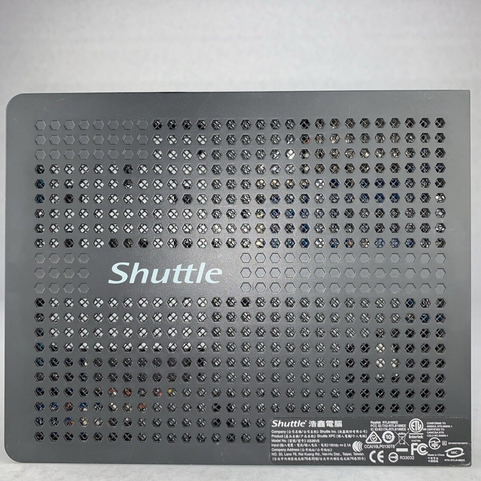 Shuttle XPC XS36V5 Mini Intel Celeron N3050 1.60GHz 4GB RAM WiFi No HDD OS No AC
