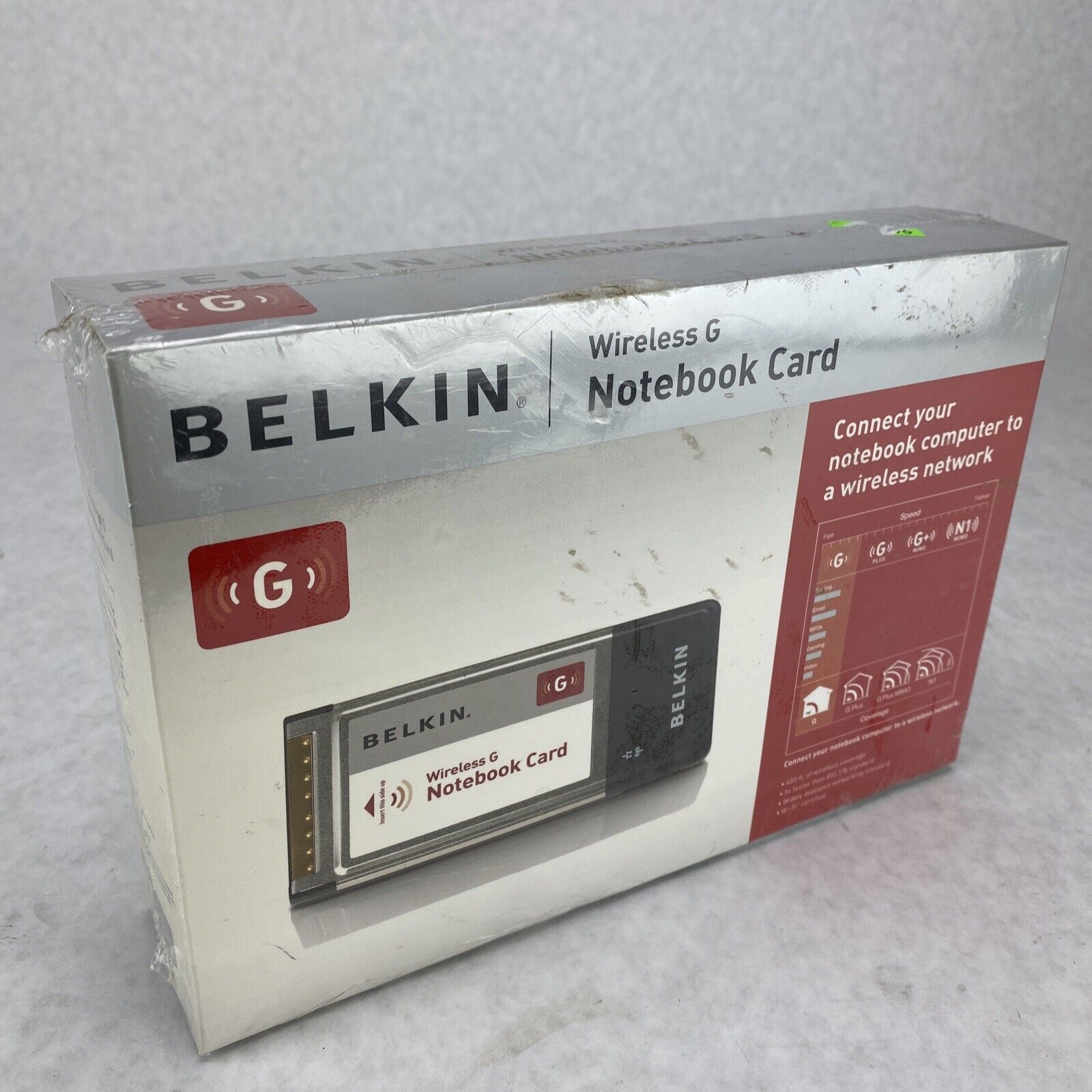 New NOS Belkin Wireless G 802.11g Laptop Notebook WIFI Card Model F5D7010