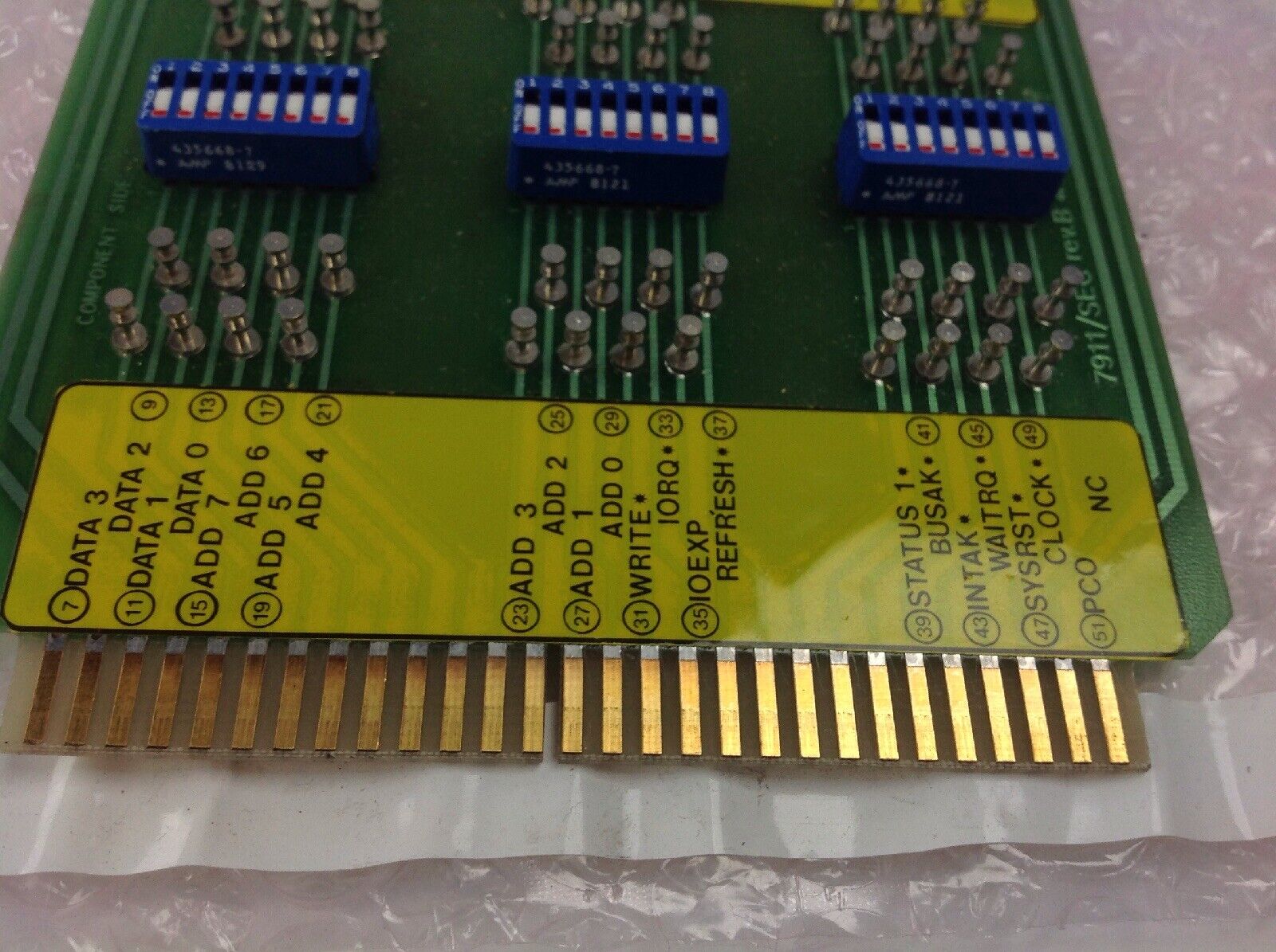 Ace P 2VO 311 Circuit Board 7911/SEC Rev B 06019 Connector Amp 530384-9 8049
