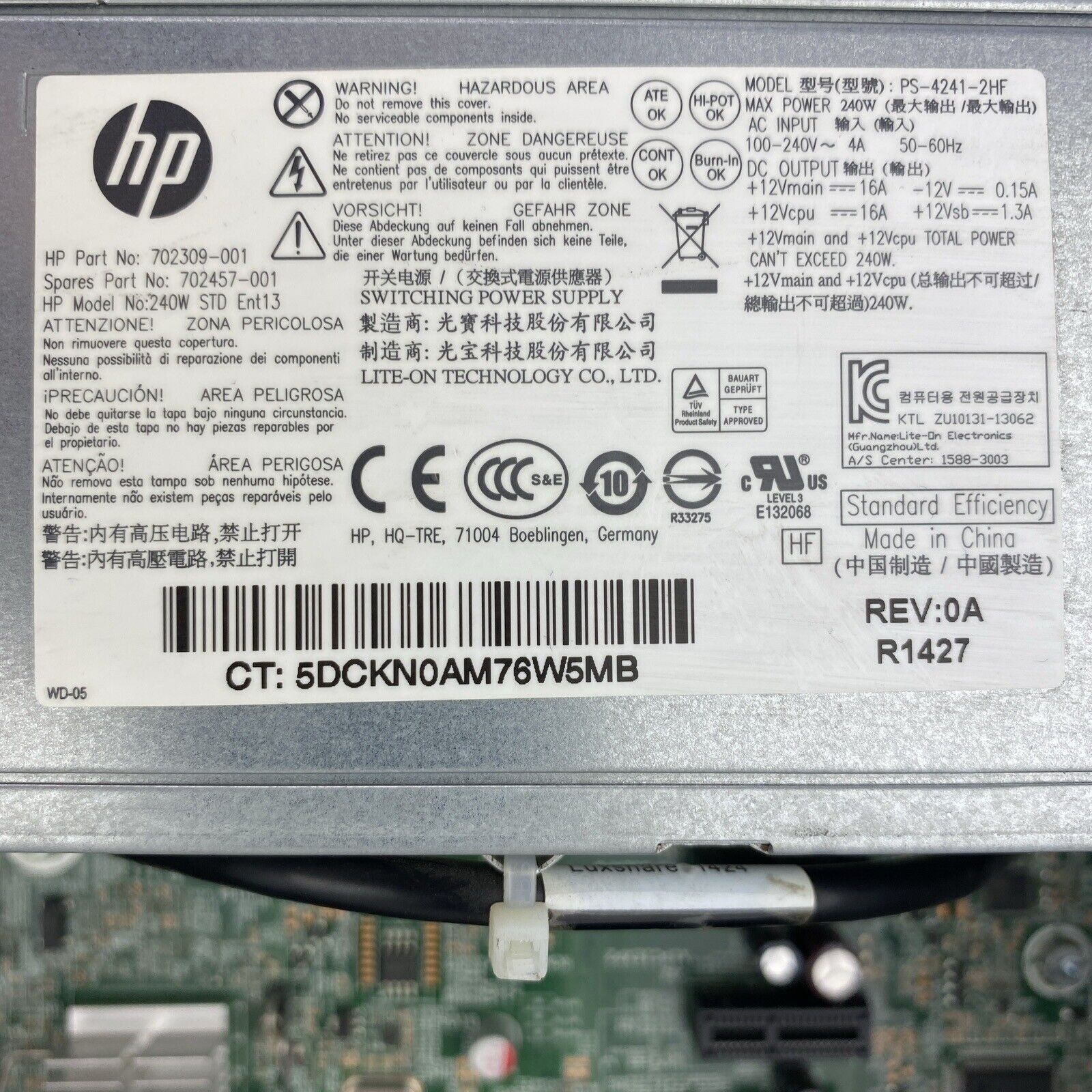 HP ProDesk 400 G1 SFF Intel Core i3-4160 3.60GHz CPU 8GB RAM No HDD No OS
