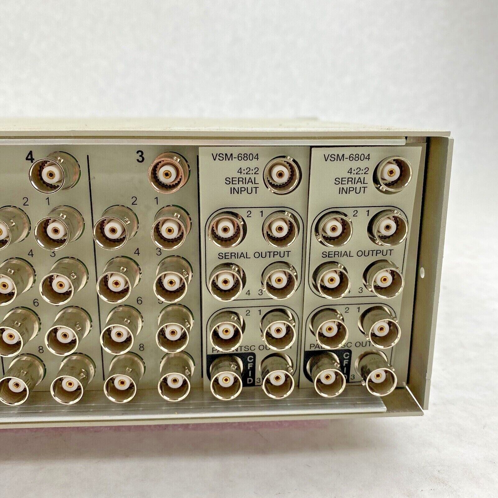 Leitch FR-6804-1 Digital Glue with 10x VSD-6801 video serial distribution amp