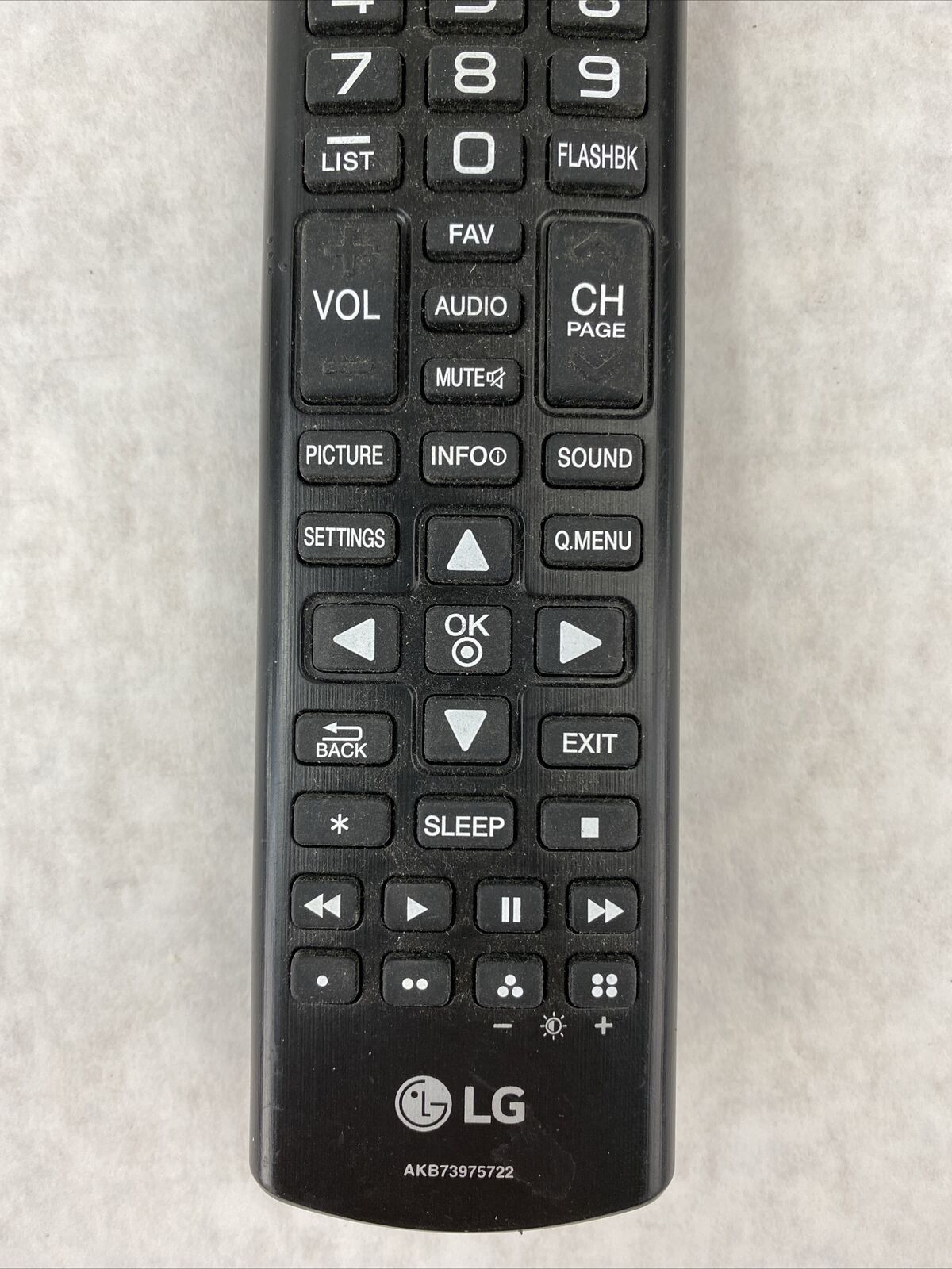 LG AKB73975722 Remote Control Genuine OEM B219 Tested
