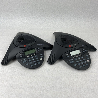 Lot of 2 Polycom SoundStation 2201-67880-160 2W 1.9GHz Speaker Conference Phone