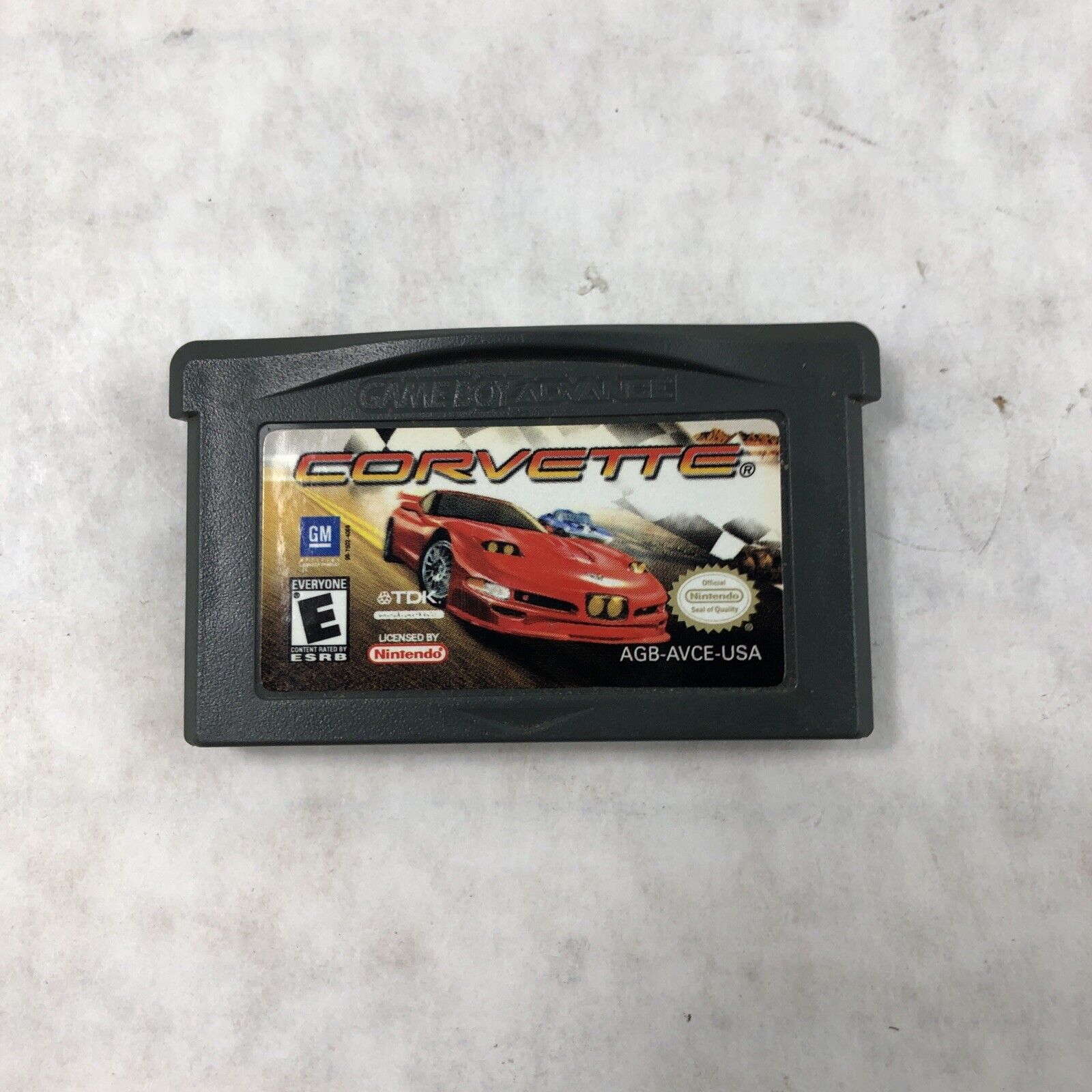 Gameboy Advance Corvette Game and Instruction Booklet