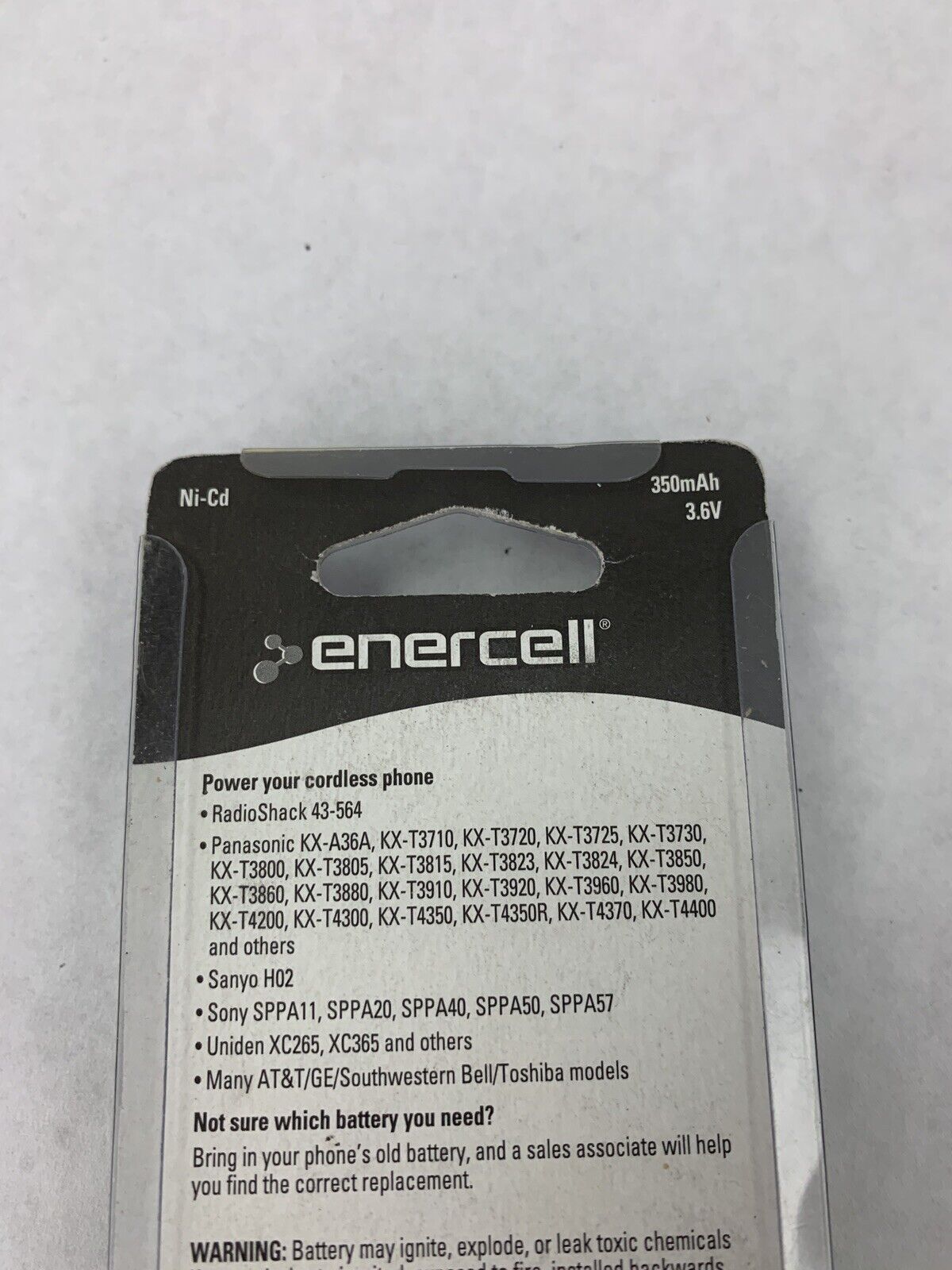 New Enercell Cordless Phone Battery 350mAh 2300899