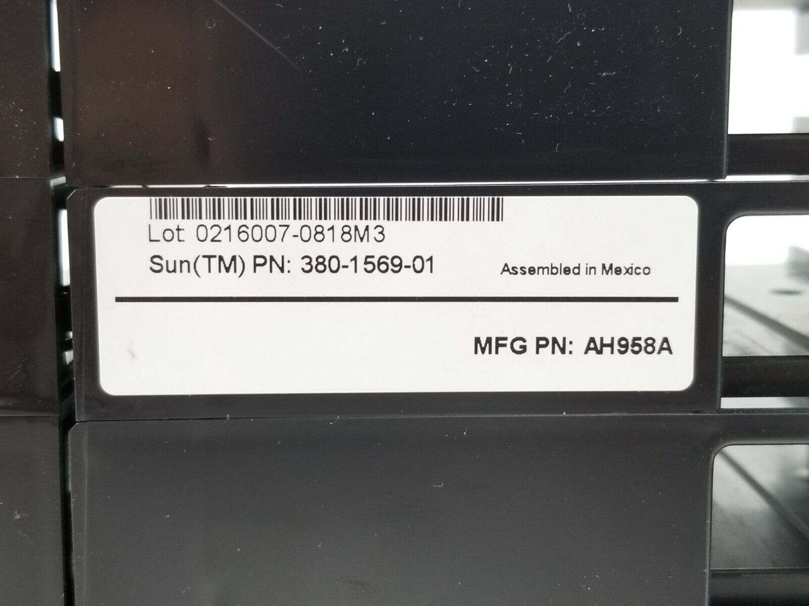 Sun 380-168-01 and 38-1569-01 Left Side StorageTek Tape Magazine Cartridge