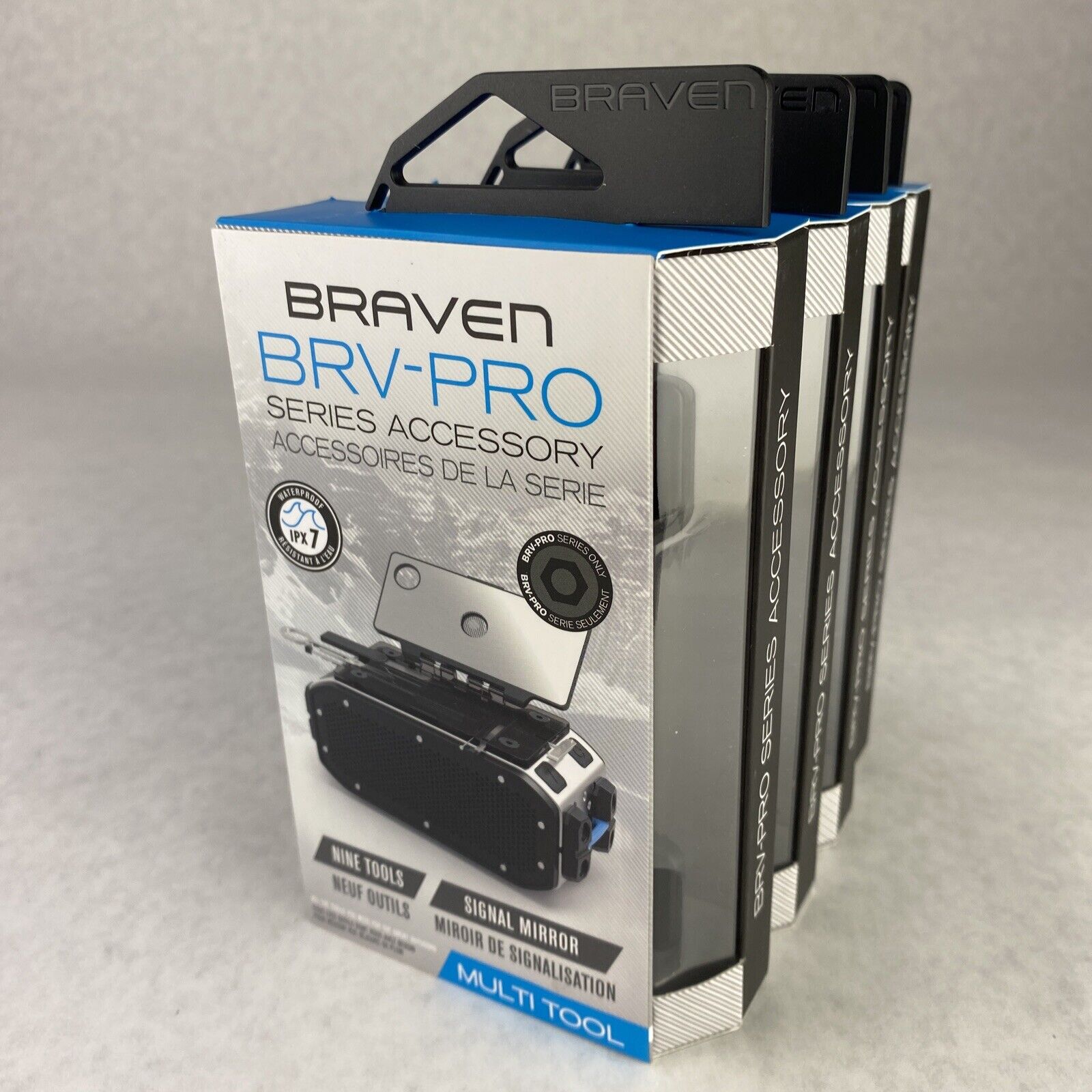 Lot of 4 Braven BRV-PRO Series Accessory Nine Tool Signal Mirror Multi Tool