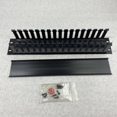 2-RU 19" Rack Channel Cable Management Panel 34-207800-GENAK