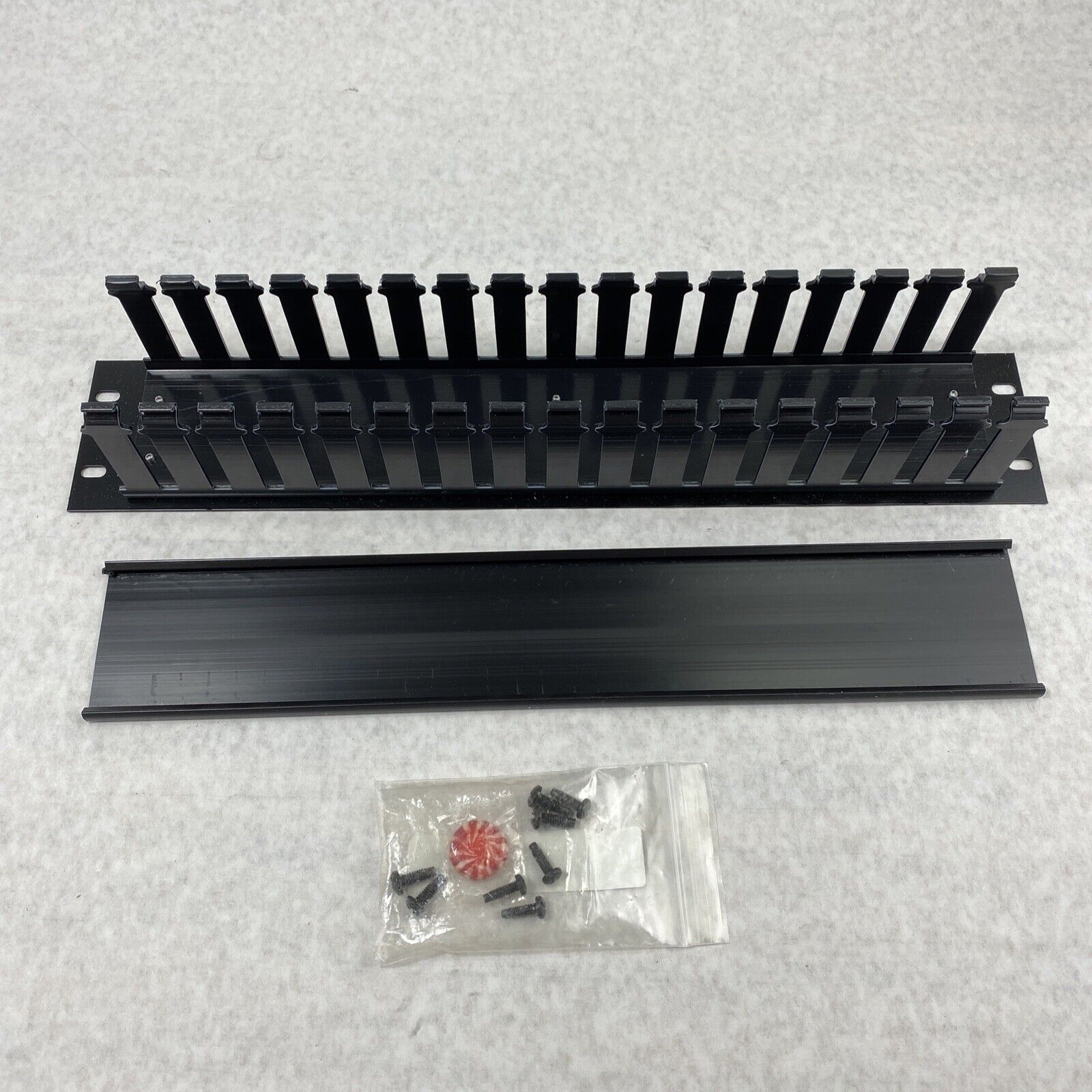 2-RU 19" Rack Channel Cable Management Panel 34-207800-GENAK