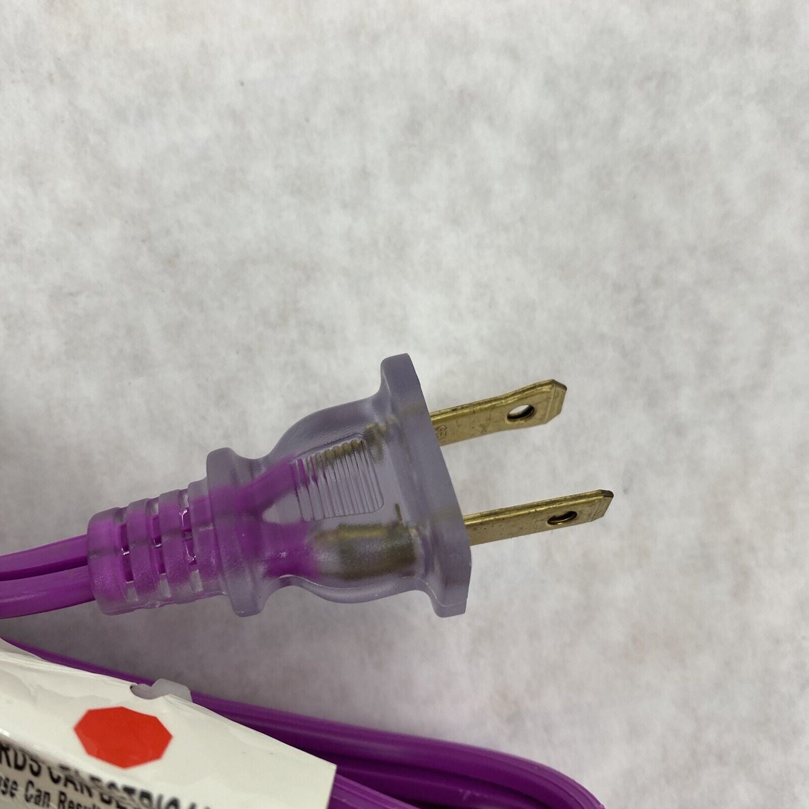 Century Wire Pro Glo 9ft Household Extension Polarized AC Power Cord Purple