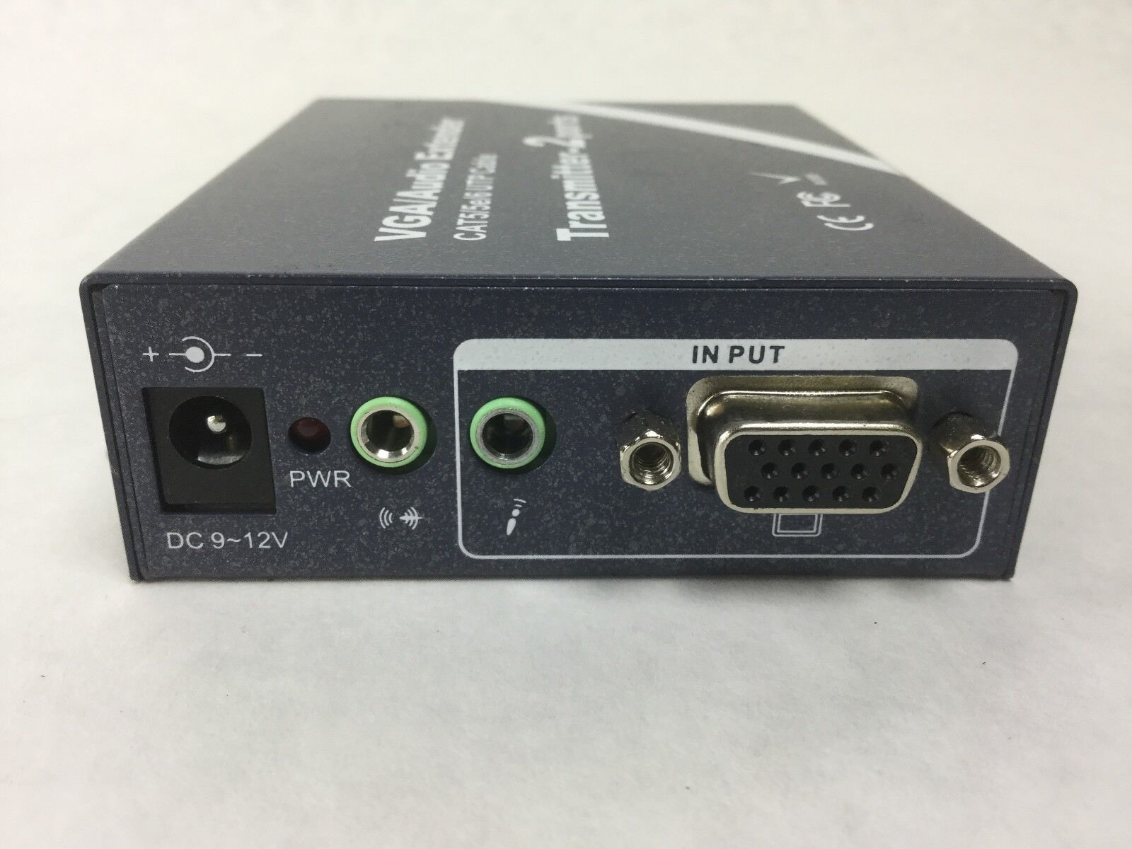 VGA/Audio Extender 1Transmitter-2ports(CAT5/5e/6 UTP Cable)w/Power Supply&Cables