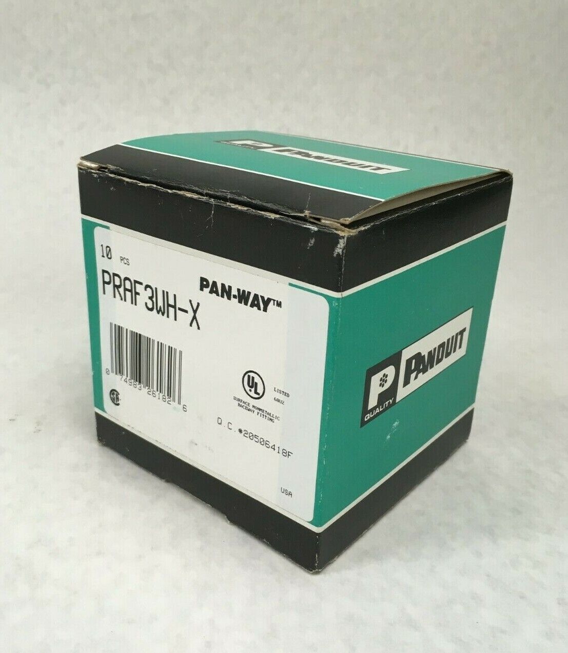 Panduit Pan-Way PRAF3WH-X Right Angle FIT PD3 Box of 10