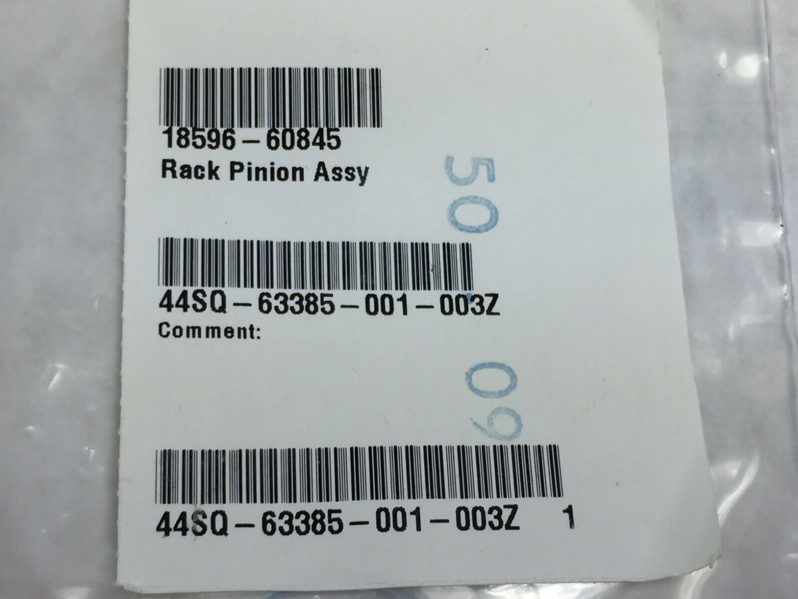 HP Rack Pinion Assy  44SQ-63385-001-003Z   NOS