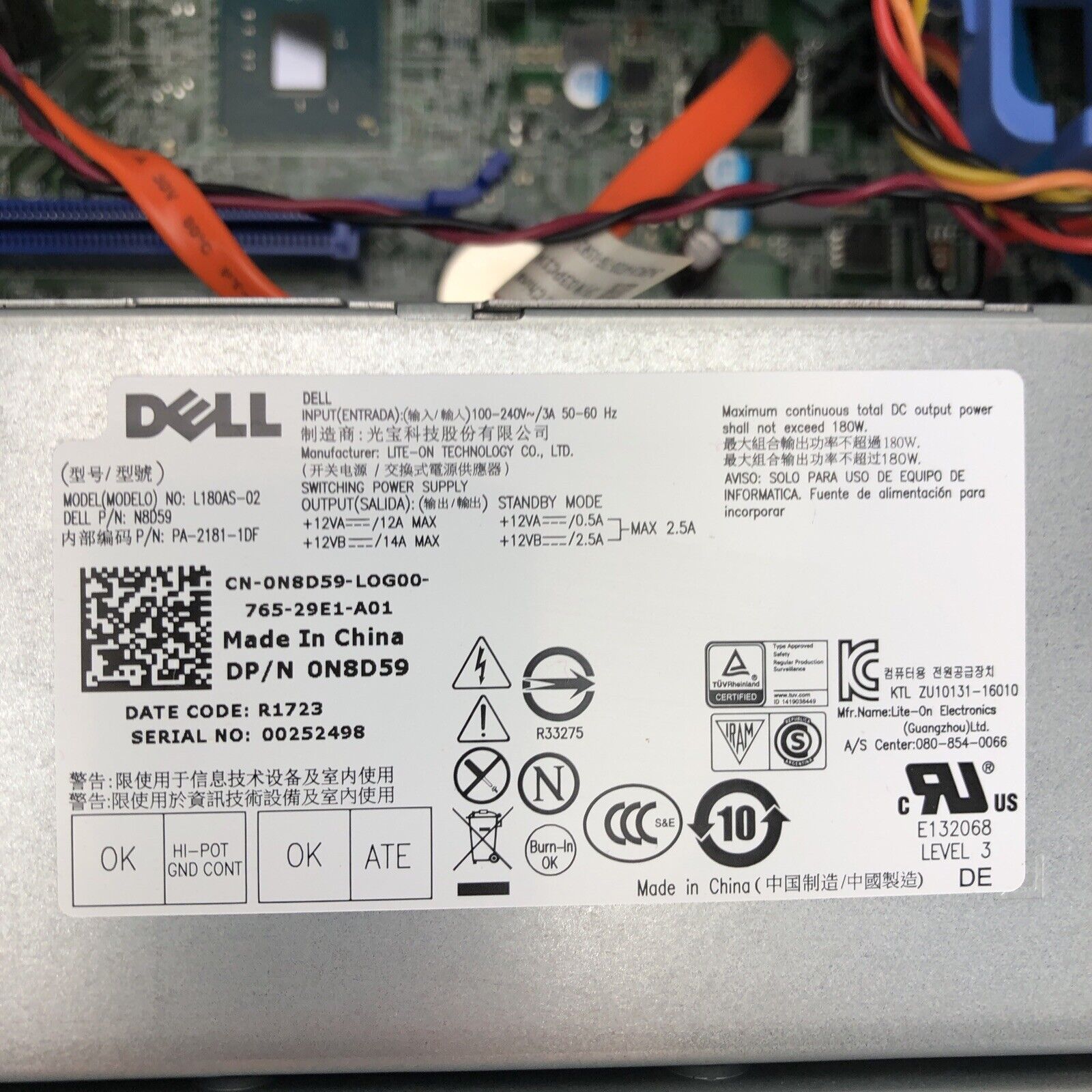 Dell Optiplex 3050 SFF Intel Core i3-6100 3.70GHz CPU 16GB RAM No HDD No OS