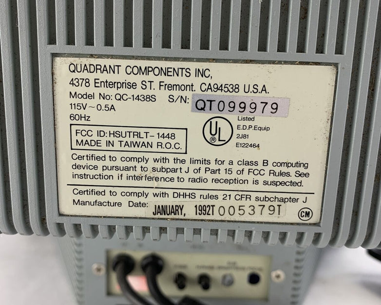 Quadrant Components QC-1438s CRT Display