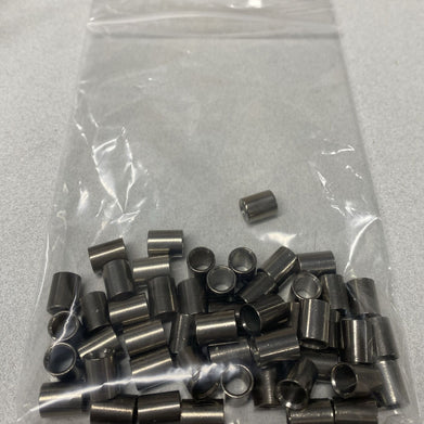 50pcs 9.9mm Countersinked Bushings 7.75mm OD 5.5mm ID Likely Stainless Steel