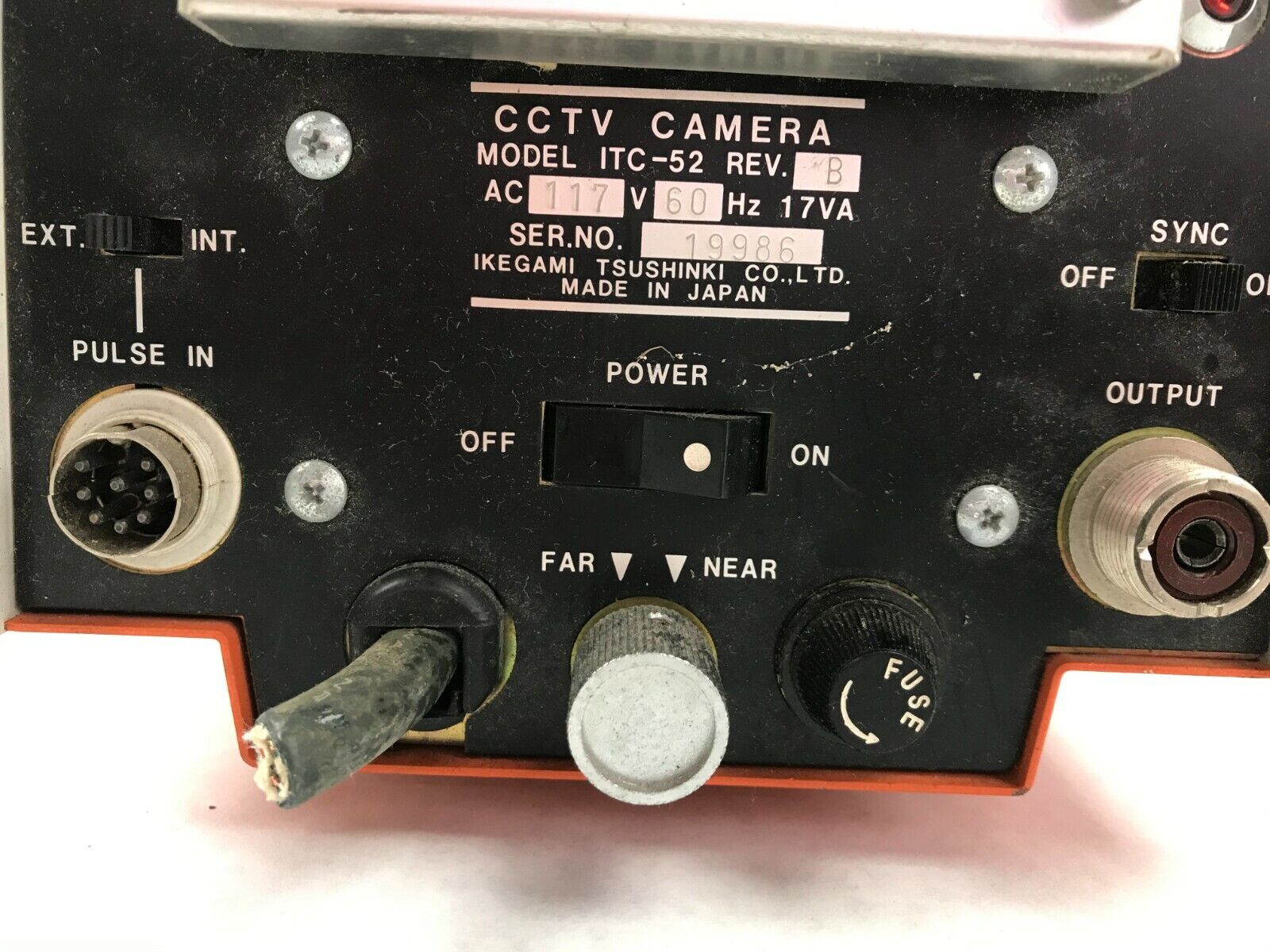 ITC Ikegami ITC-52 Camera No Lens