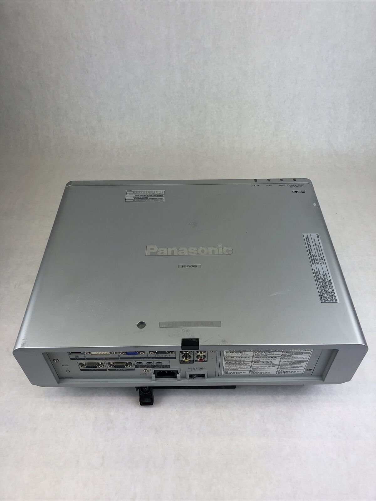 Panasonic PT-FW300U HD LCD Projector 3500 Lumens 4178 Lamp Hours Bundle