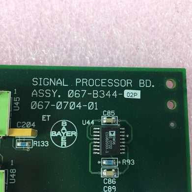 Siemens Bayer 067-B344-02P Signal Processing Board - 067-0704-01