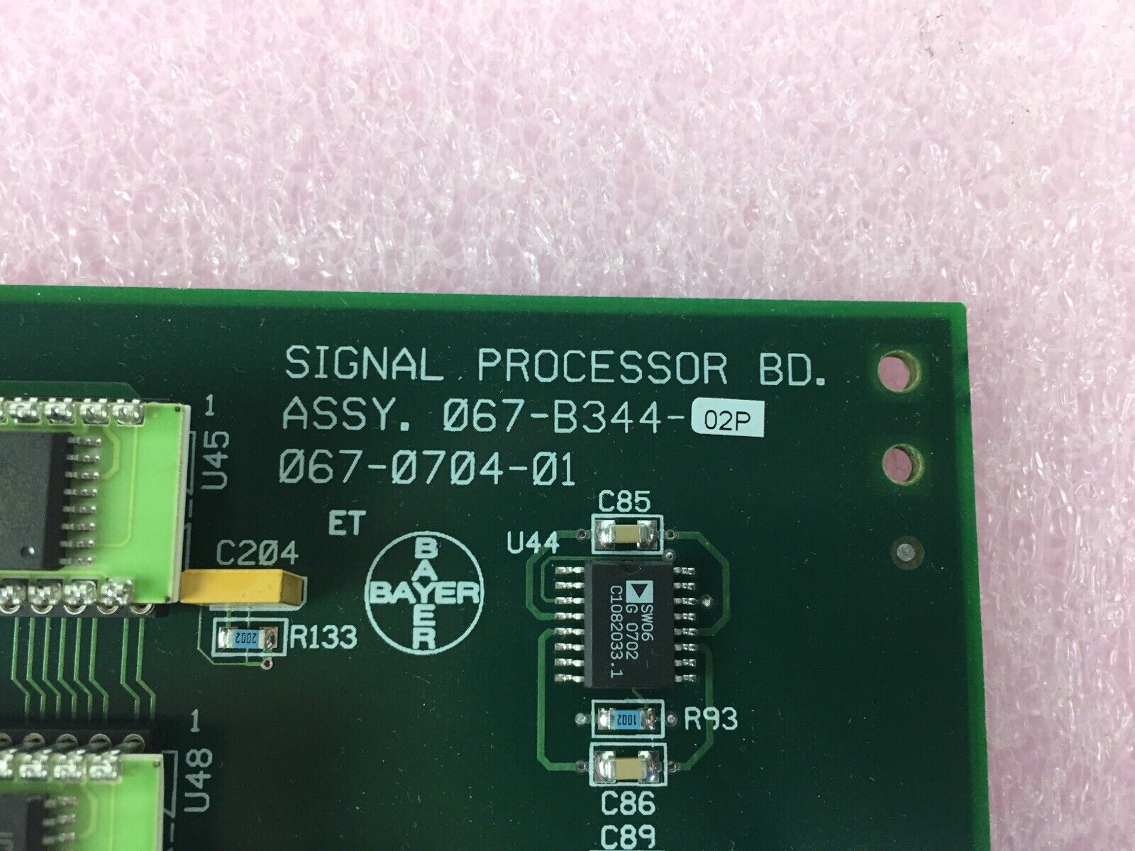 Siemens Bayer 067-B344-02P Signal Processing Board - 067-0704-01