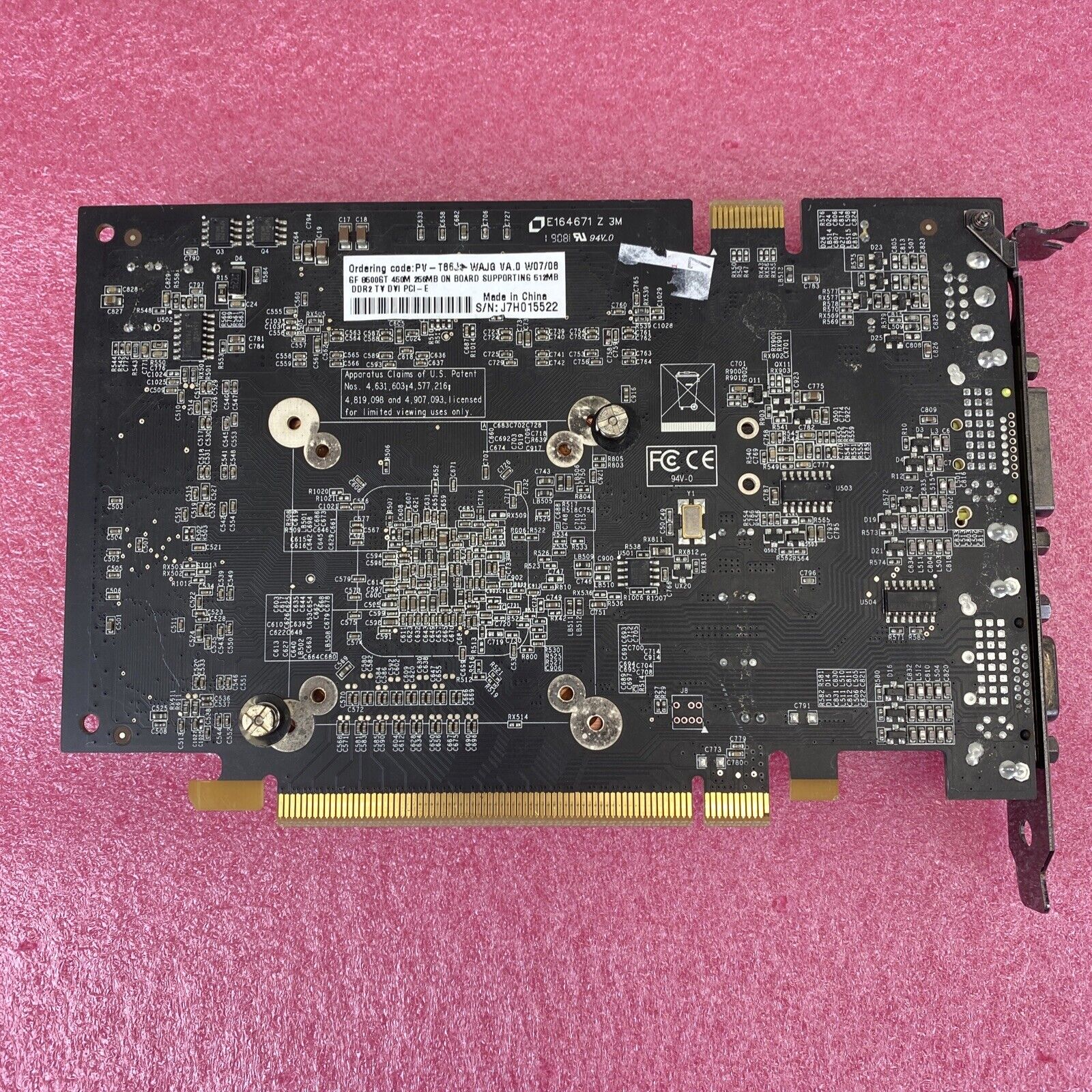 GeForce 8500GT PV-T86J-WAJG 450M 256MB DDR2 Svideo DVI VGA PCIe graphics card