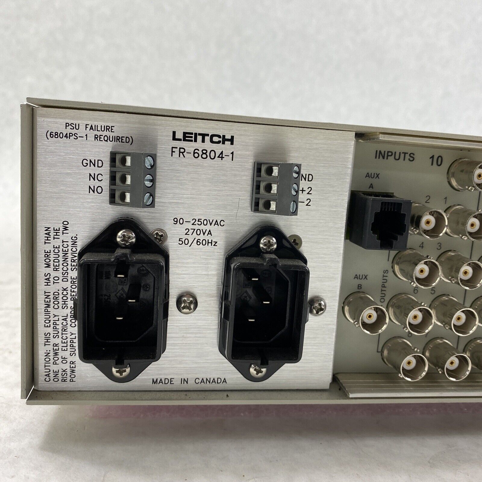Leitch FR-6804-1 Digital Glue with 8x ADC-6801 CAV to SDI converter cards