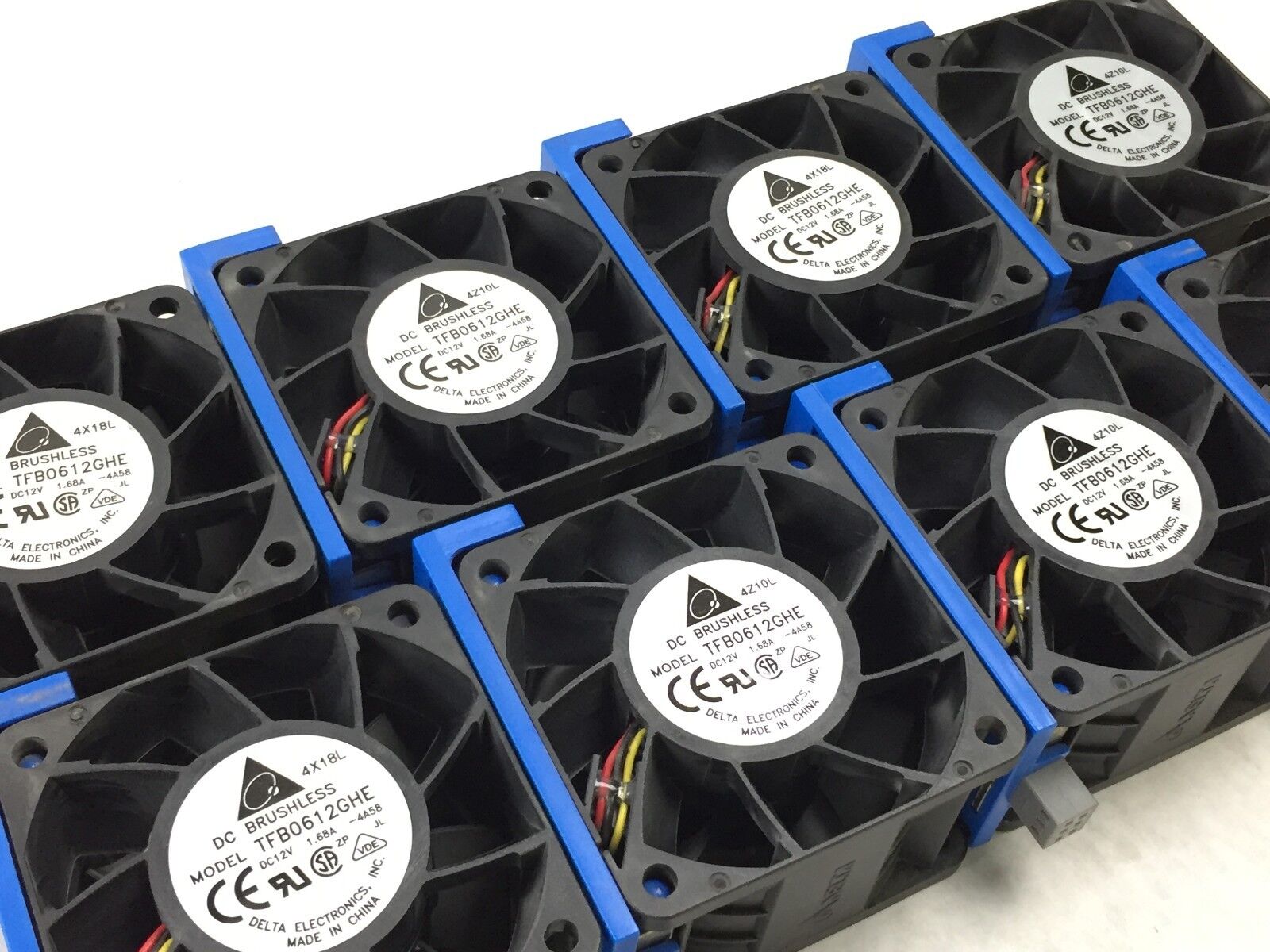 Delta TFB0612GHE 12V 1.68A DC Brushless Fan 60mm  Lot of 8