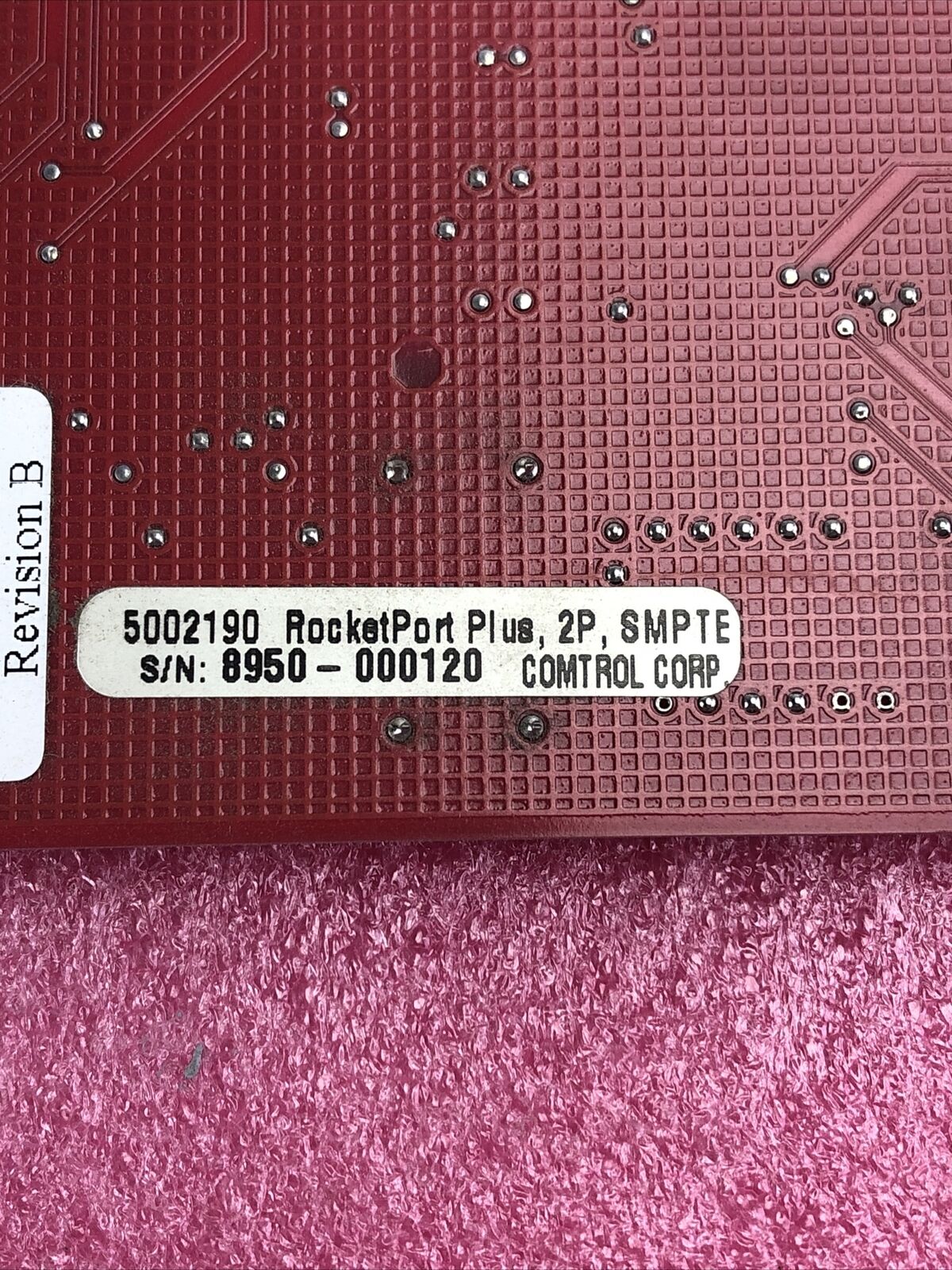 Comtrol RocketPort Plus 2P SMPTE 5002190 Adapter 5302190